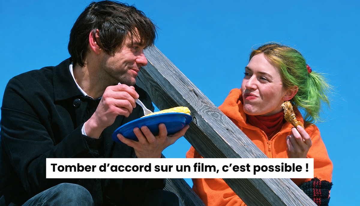 Couple partageant un repas