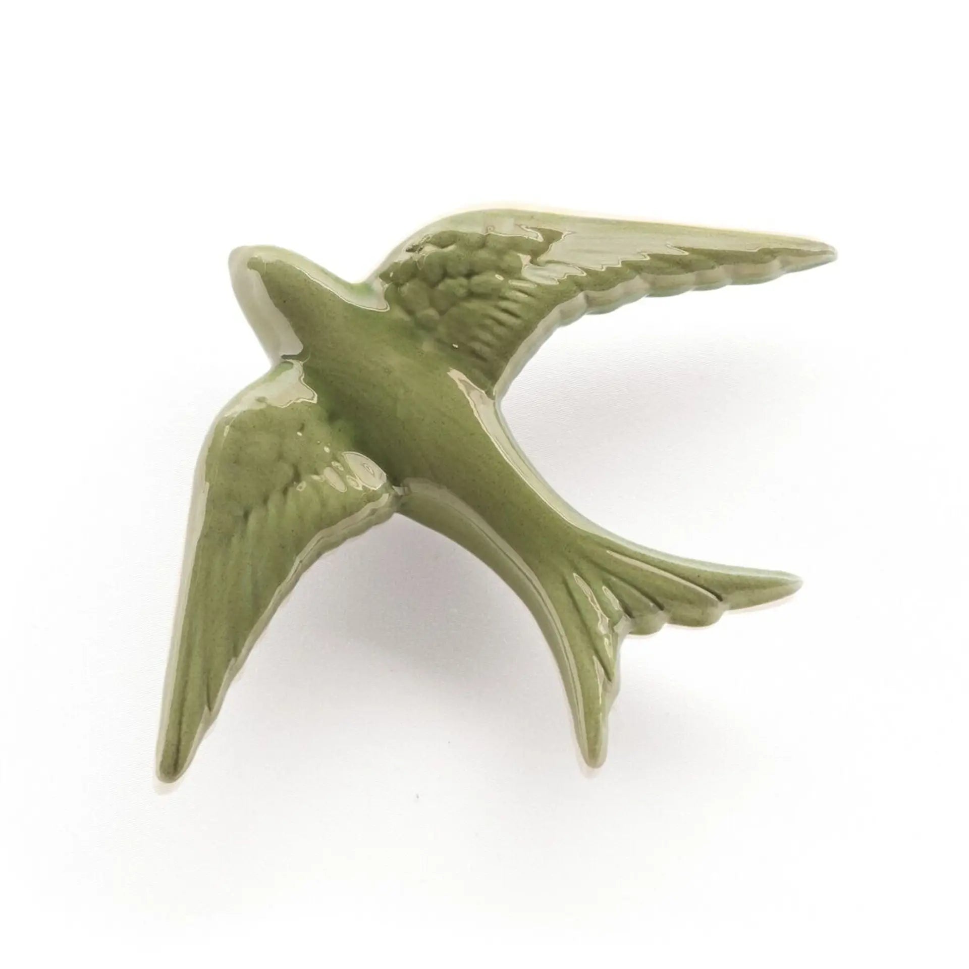 3 hirondelles en céramique