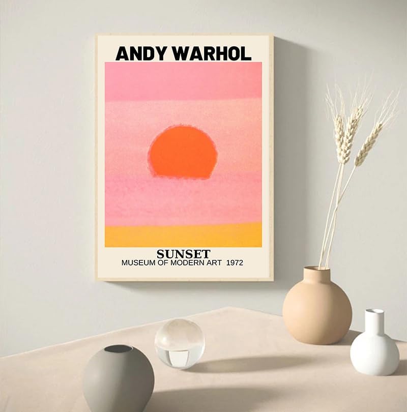 Affiche Sunset Andy Warhol 1972 sur toile