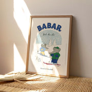 Affiche Babar fait du ski