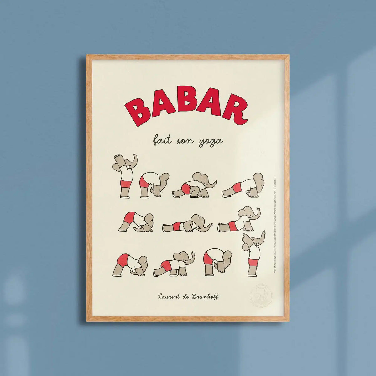Affiche Babar fait son yoga