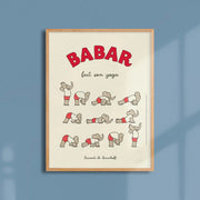 Affiche Babar fait son Yoga