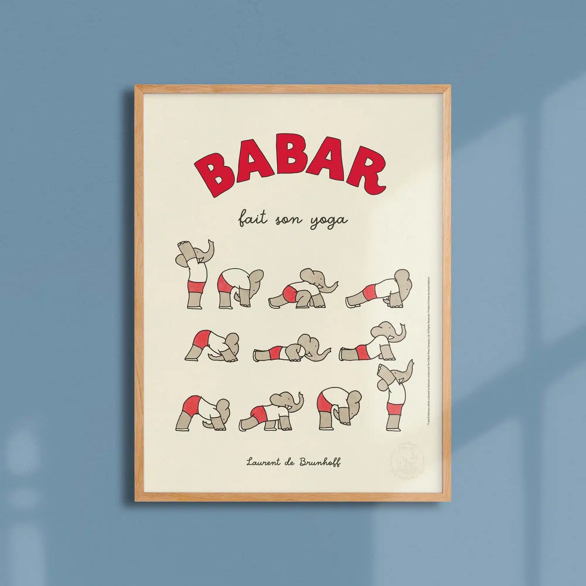 Affiche Babar fait son Yoga