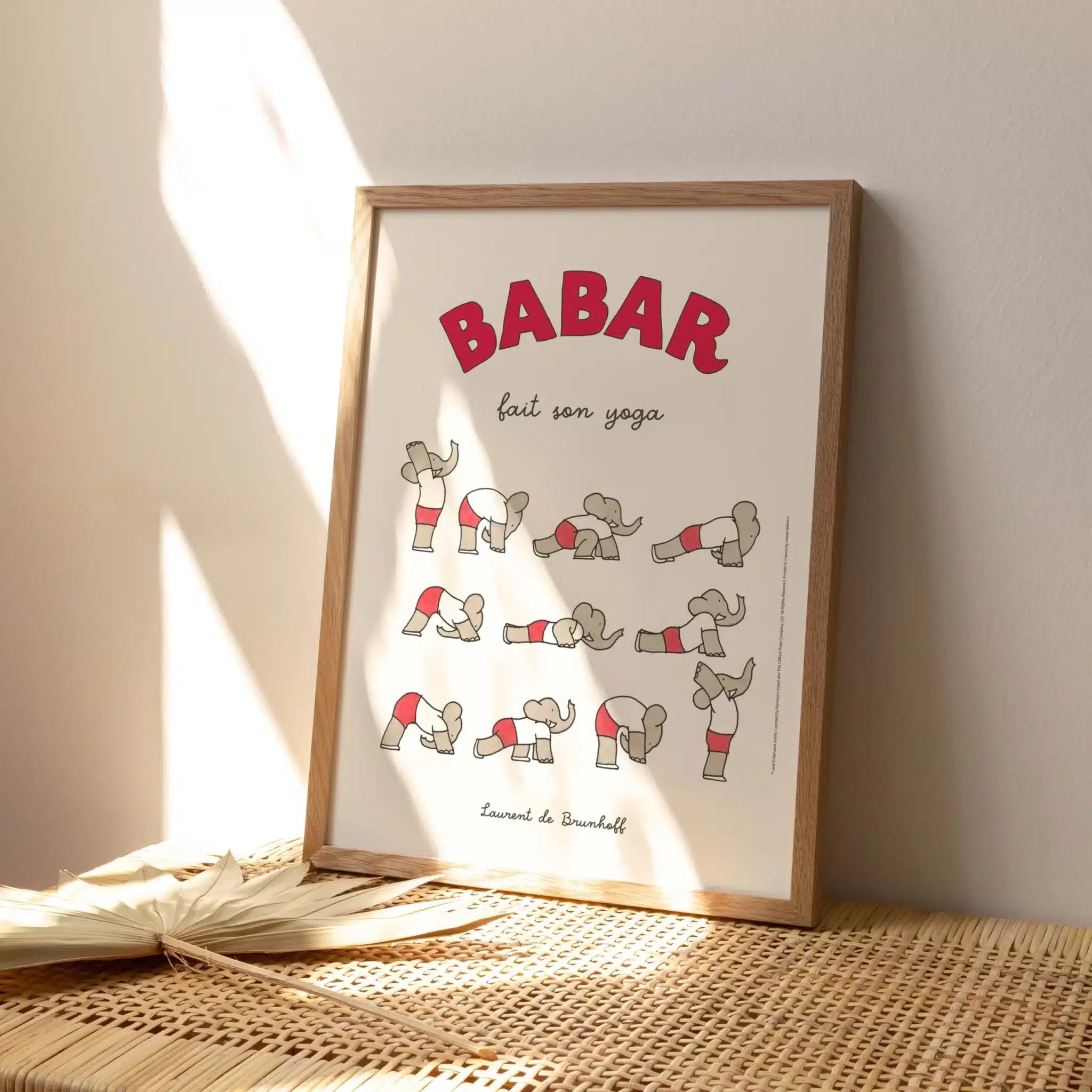 Affiche Babar fait son Yoga