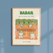 Affiche Babar joue au tennis