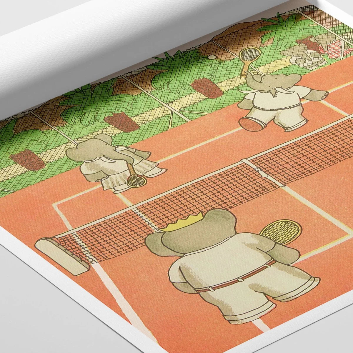Babar Plays Tennis Poster
