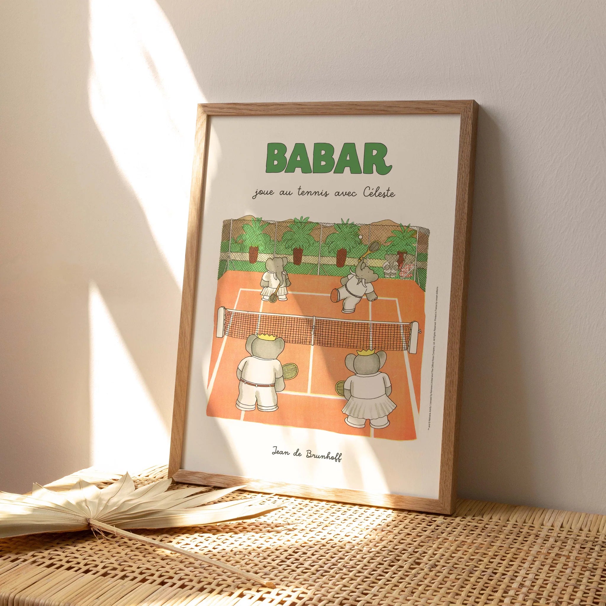 Affiche Babar joue au tennis