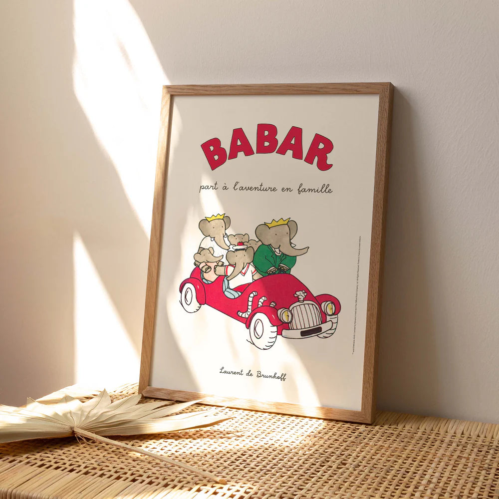 Affiche Babar part à l'aventure en famille
