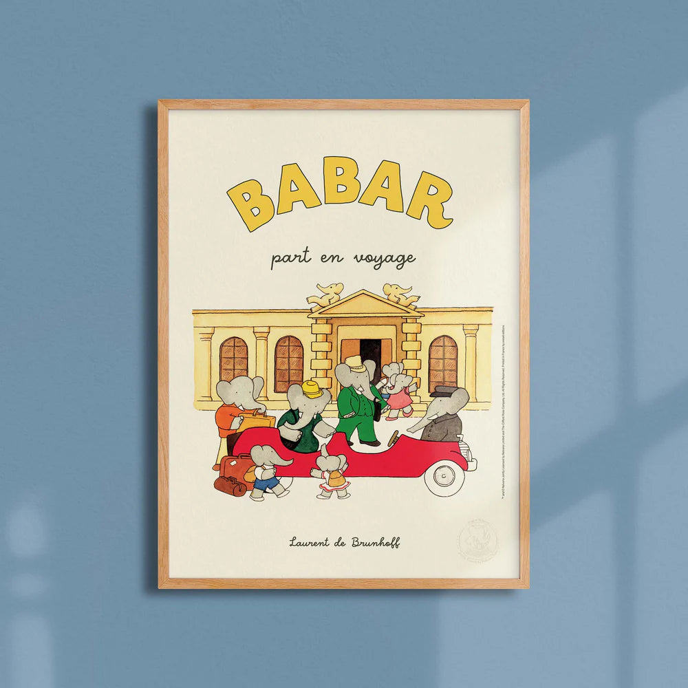 Affiche Babar part en voyage