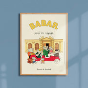 Affiche Babar part en voyage