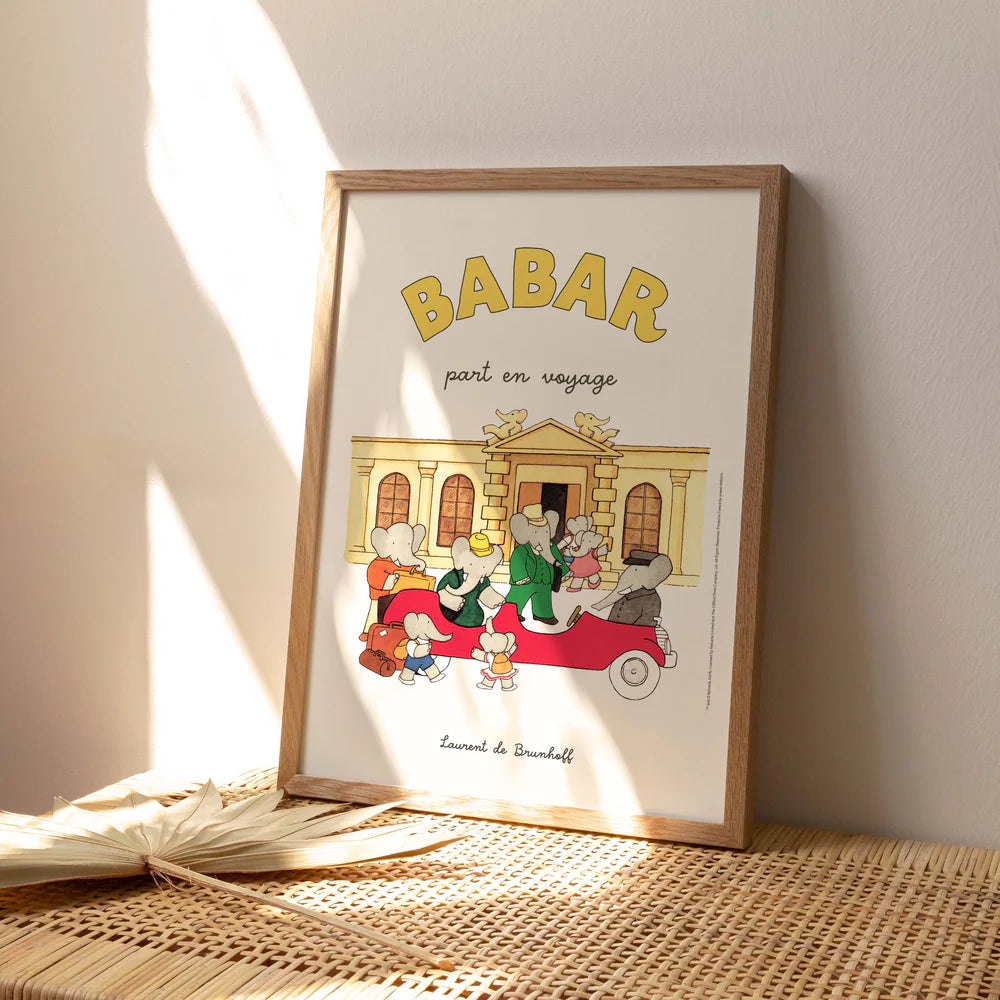Affiche Babar part en voyage