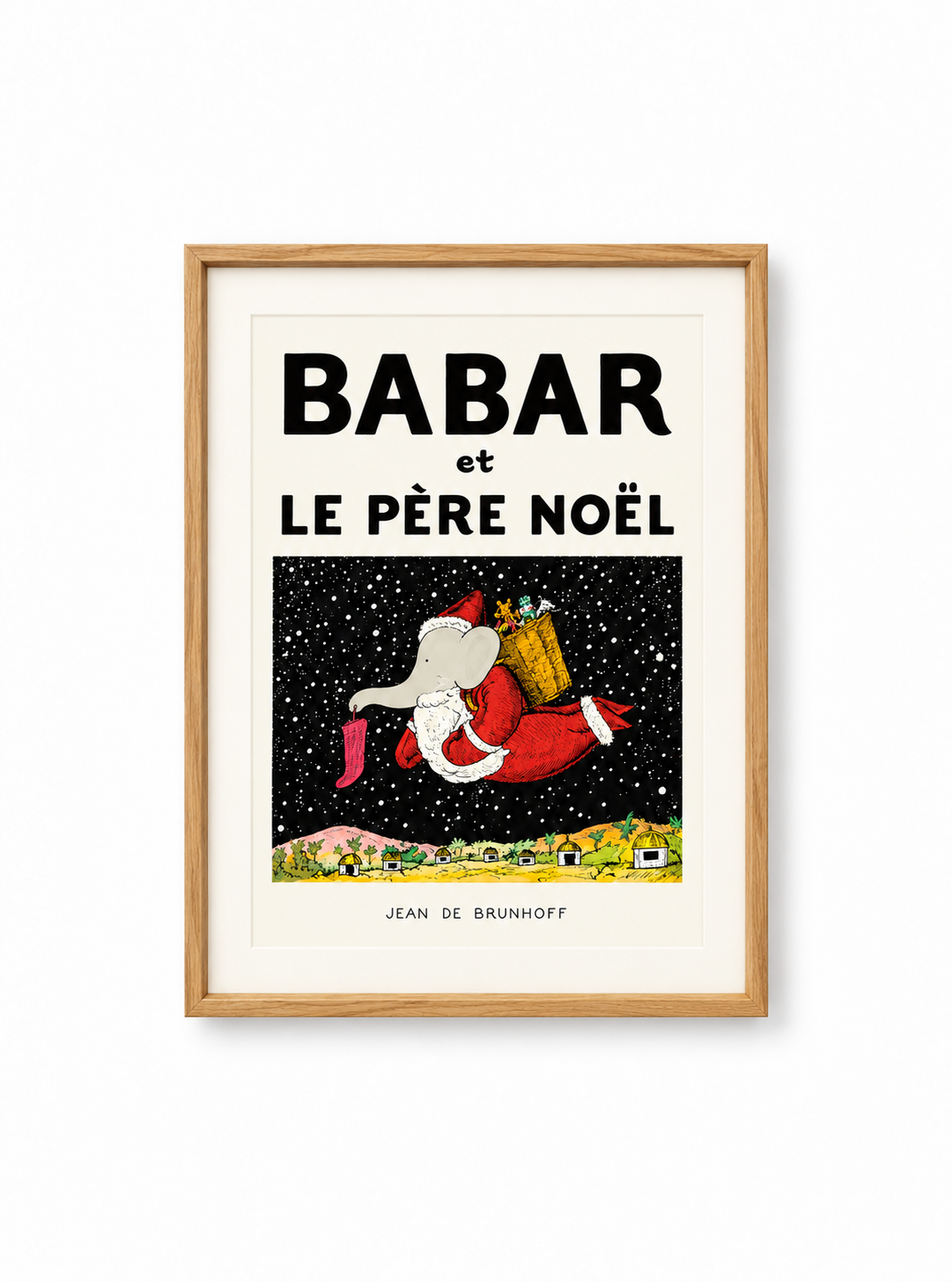 Affiche Babar et le Père Noël de Jean de Brunhoff