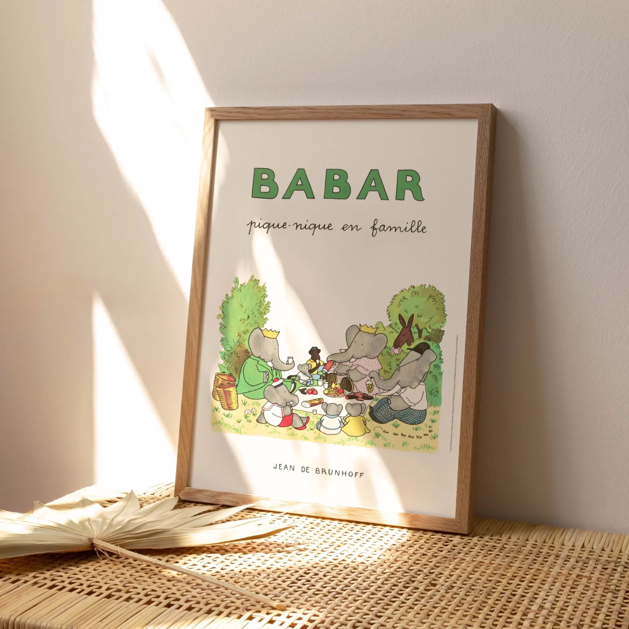 Affiche Babar Pique-nique en famille