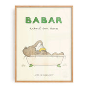 Affiche Babar prends son bain
