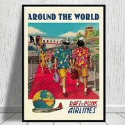Affiche Daft Punk Airlines