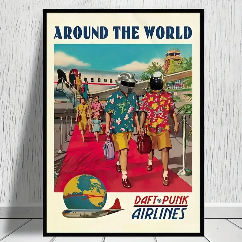 Affiche Daft Punk Airlines