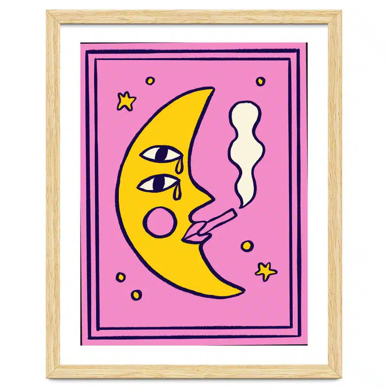 Affiche Mélusine la Lune – idée cadeau femme originale