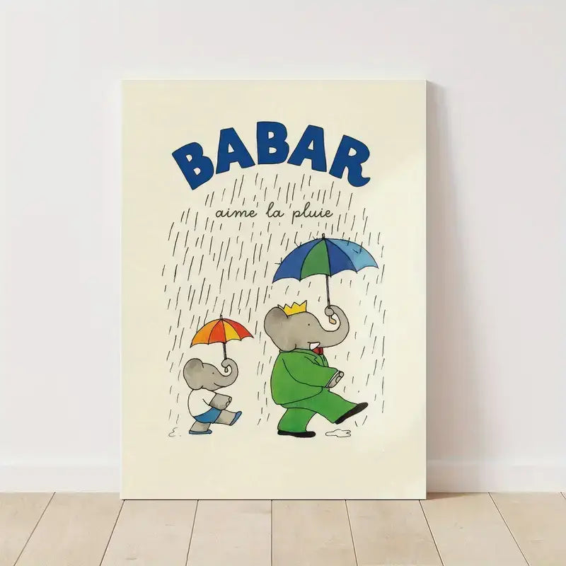 Affiche Babar aime la pluie