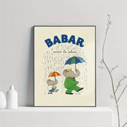 Affiche Babar aime la pluie