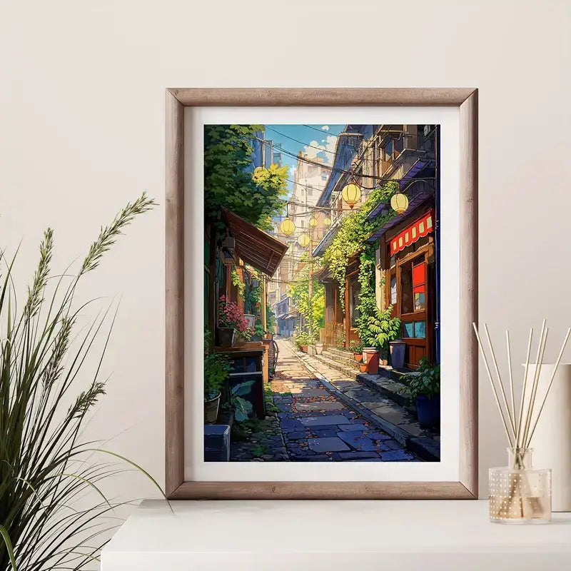 Affiche ruelle Japonaise