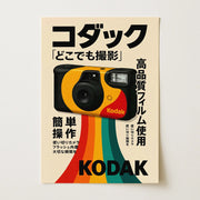 Affiche Kodak appareil photo jetable rétro sur toile 30 × 40 cm