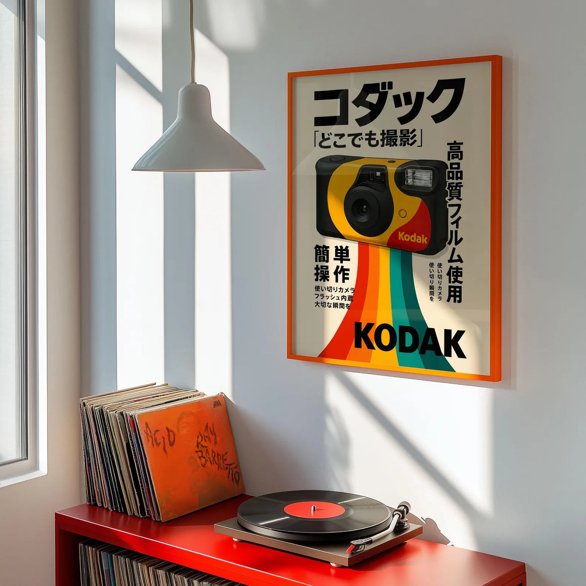 Affiche Kodak appareil photo jetable rétro sur toile 30 × 40 cm