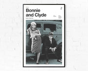 Affiche Bonnie and Clyde sur toile 50 × 70 cm