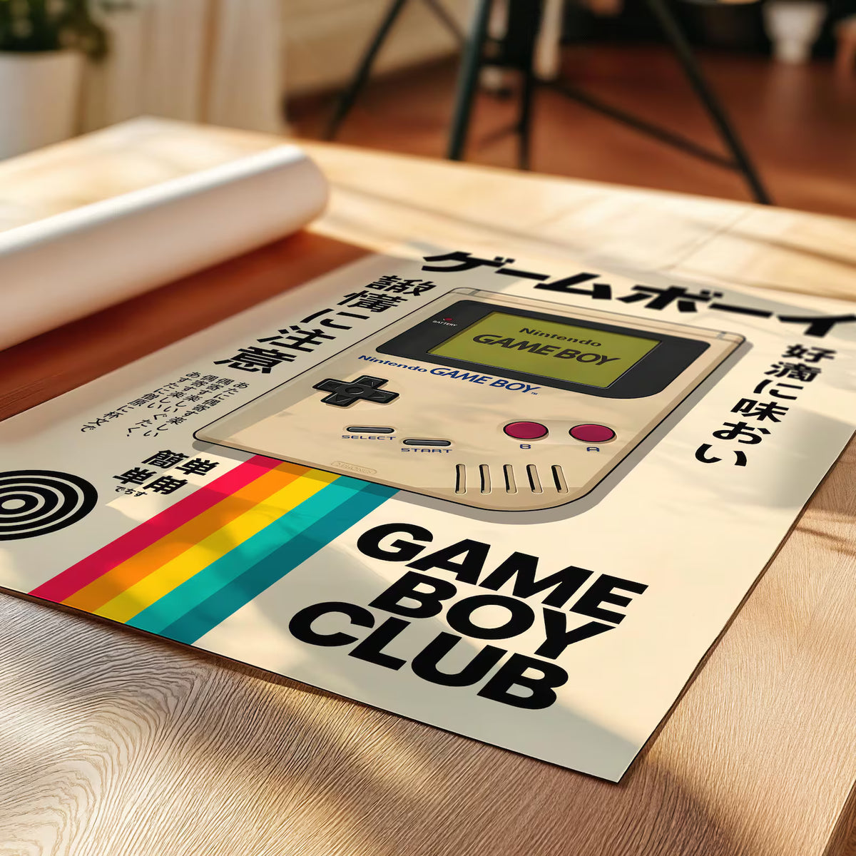 Affiche Game Boy rétro sur toile 30 × 40 cm