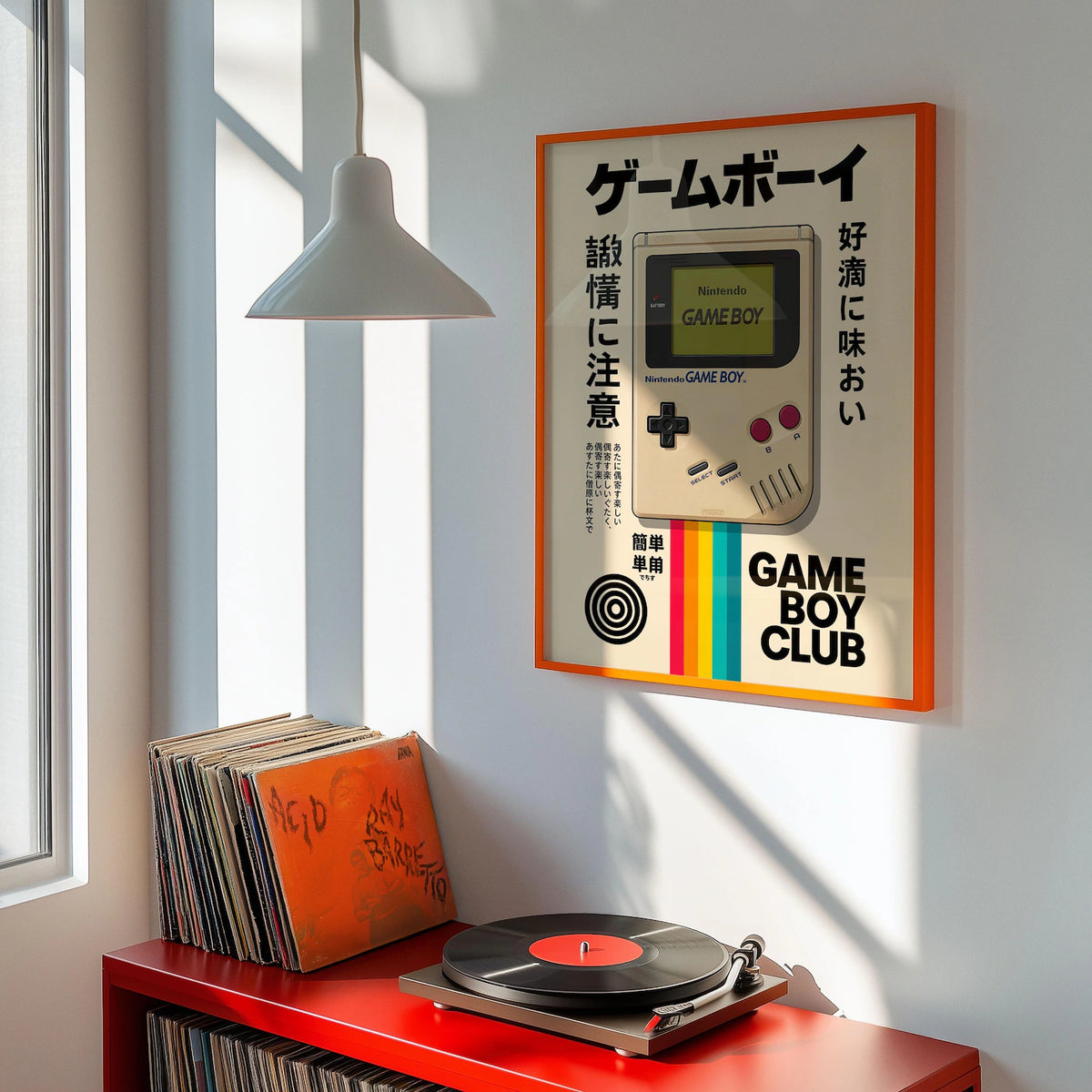 Affiche Game Boy rétro sur toile 30 × 40 cm
