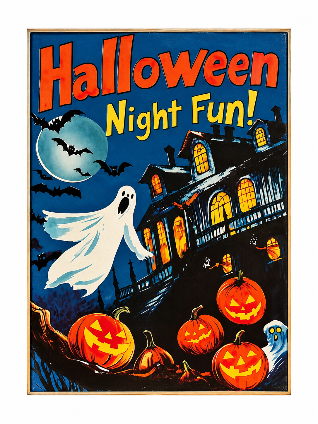 Affiche Halloween rétro – Halloween Night Fun