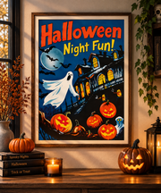 Affiche Halloween rétro – Halloween Night Fun