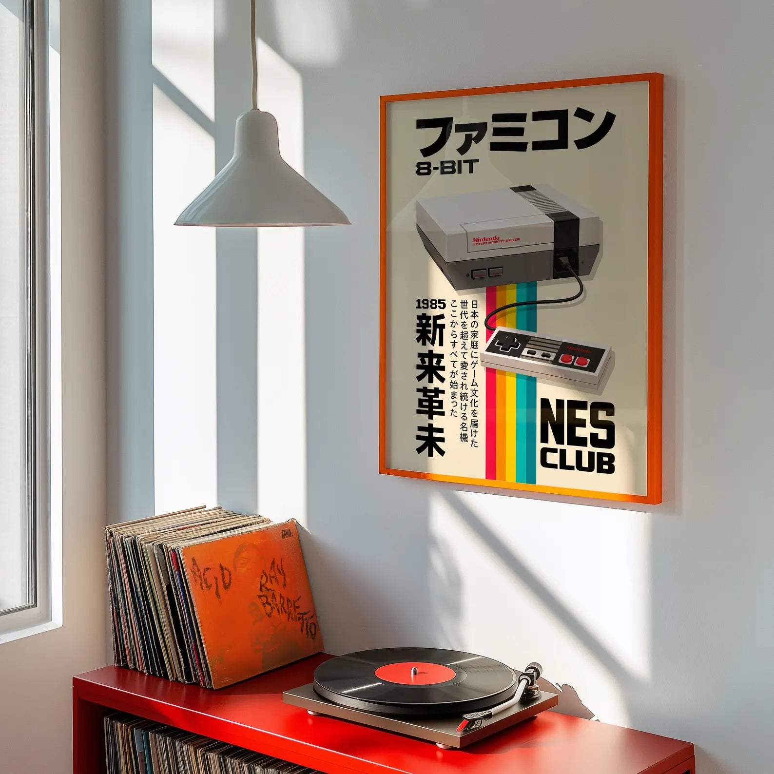 Affiche Nintendo NES rétro sur toile 30 × 40 cm