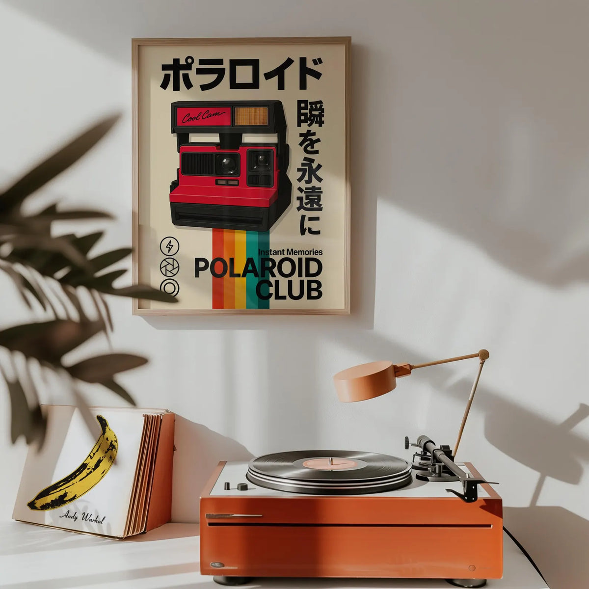 Affiche Polaroid Cool Cam rétro sur toile 30 × 40 cm