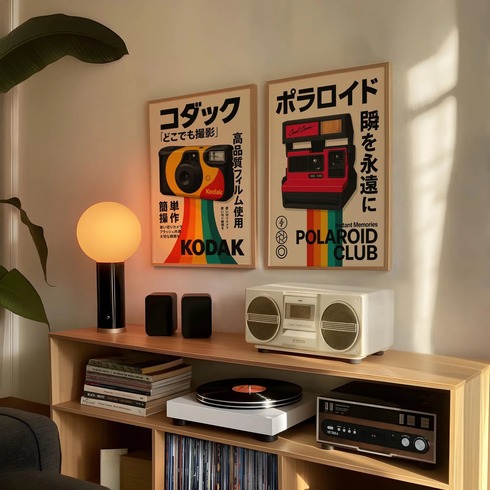 Affiche Polaroid Cool Cam rétro sur toile 30 × 40 cm