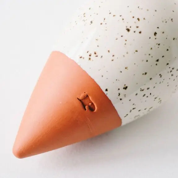 Olla hydradante en terre cuite - Blanc grainé