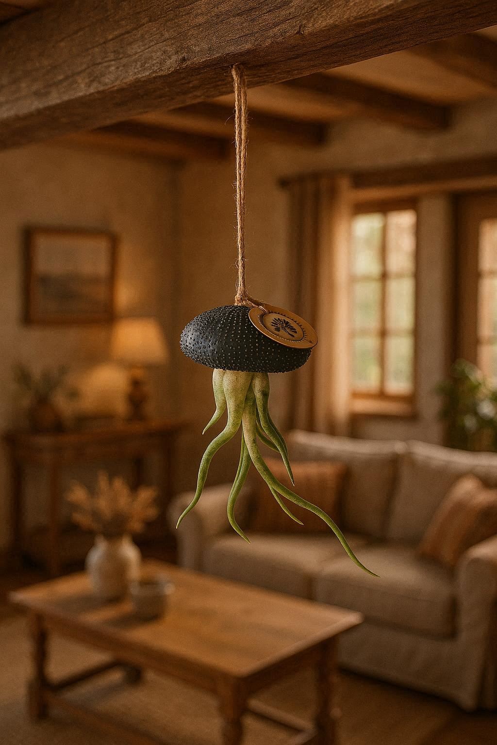 Plante aérienne suspendue – Oursin