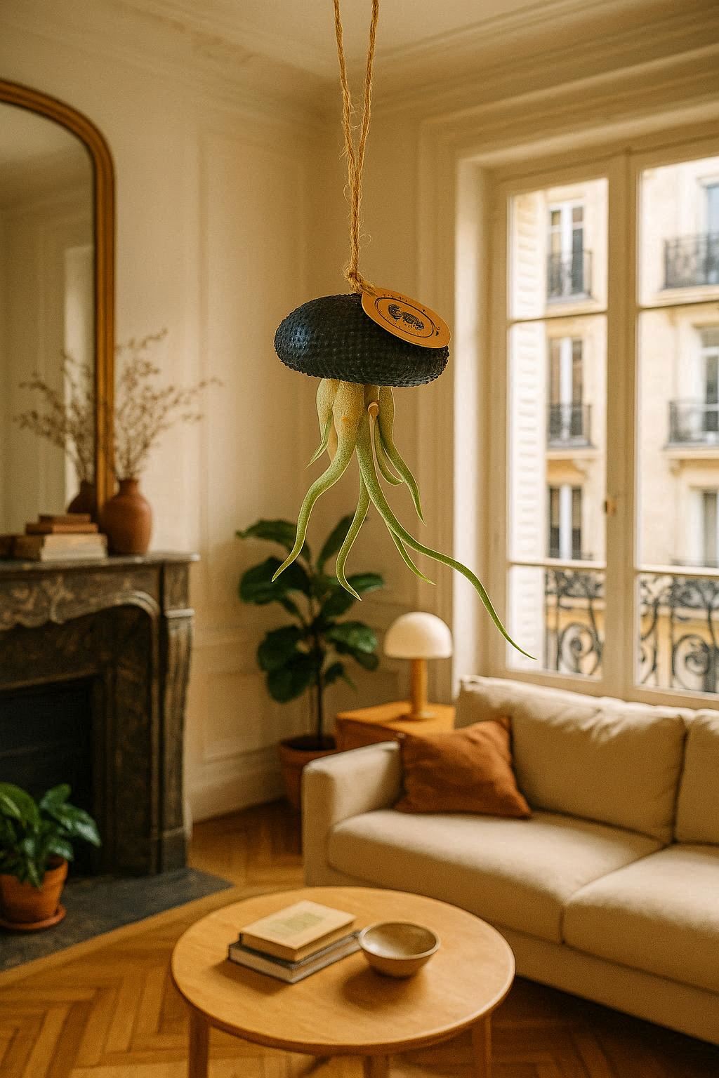 Plante aérienne suspendue – Oursin