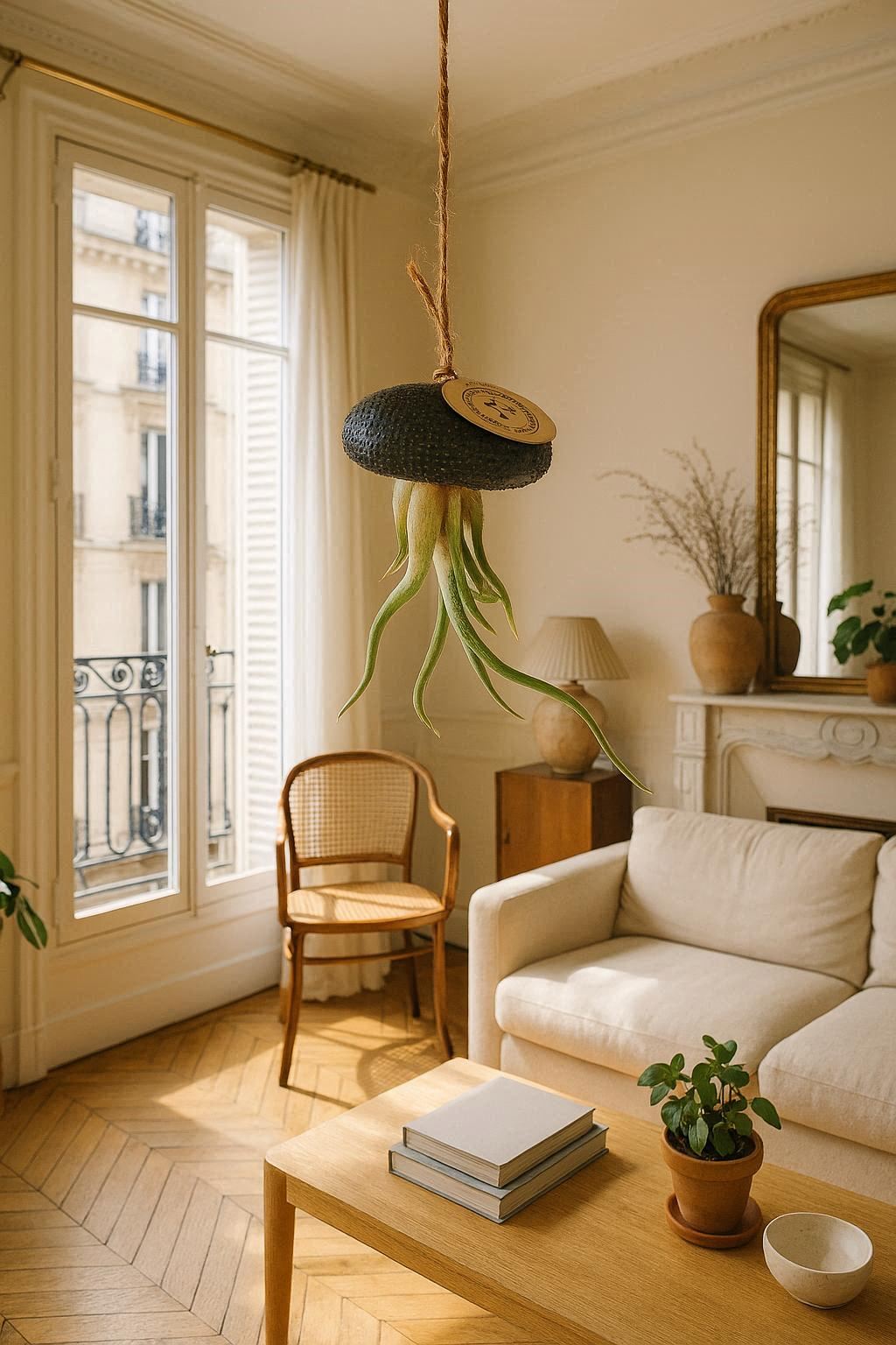 Plante aérienne suspendue – Oursin