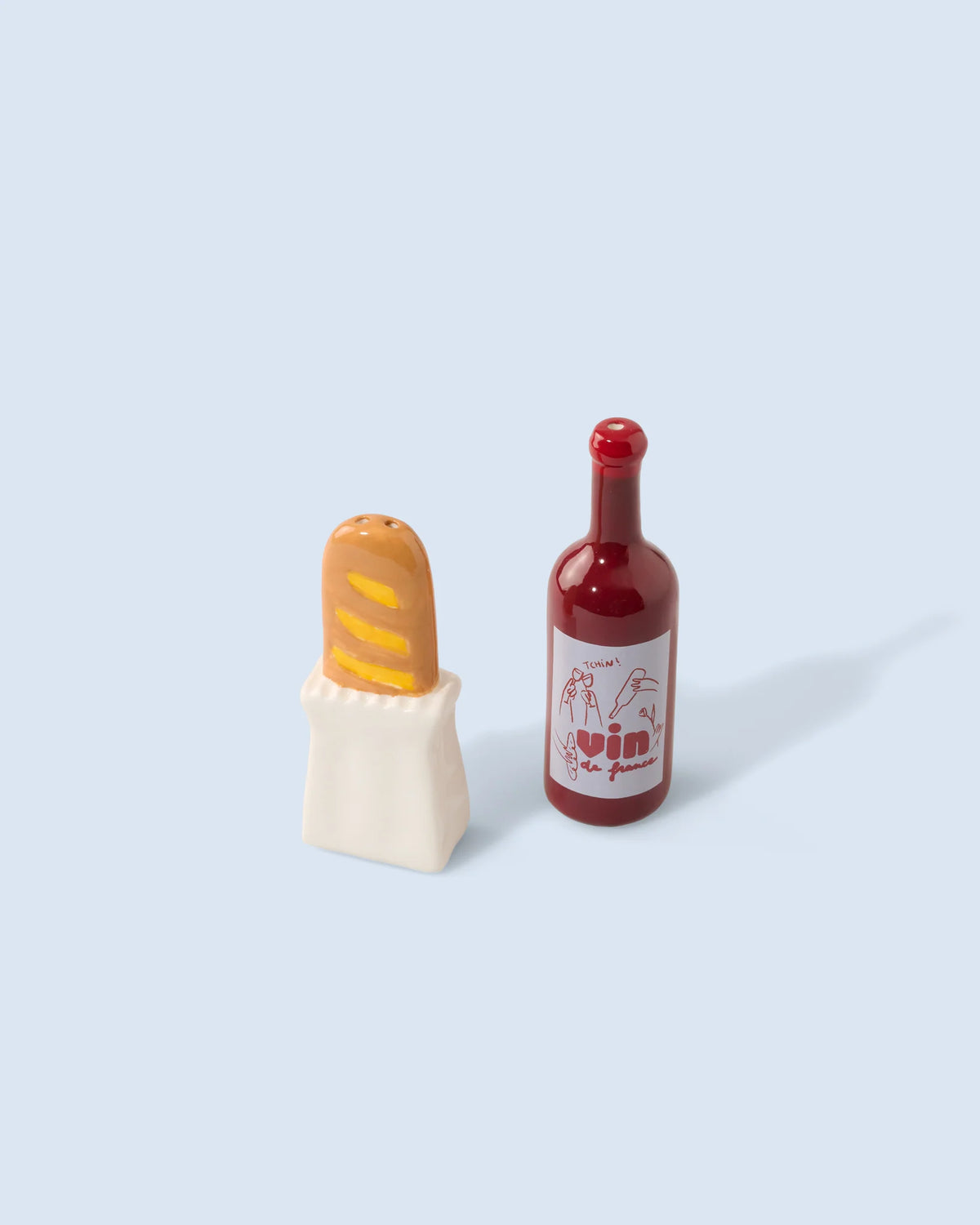 Poivre & Sel Baguette et Vin — objet insolite Petit Dénicheur