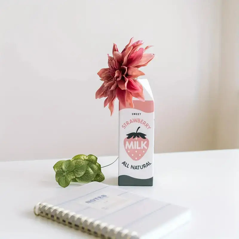 Vase en céramique brique fraise