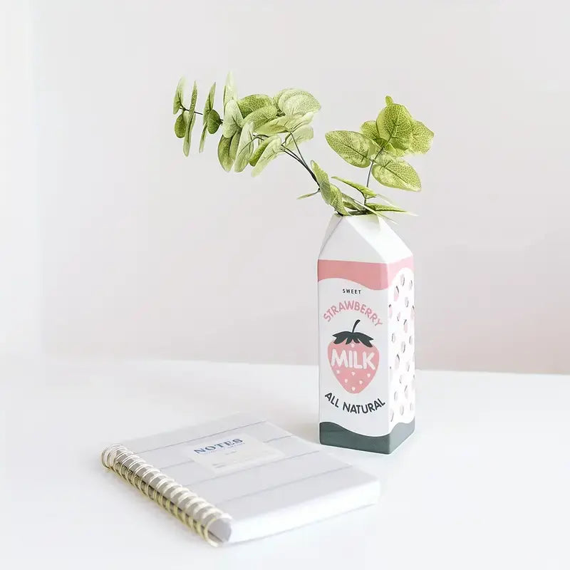 Vase en céramique brique fraise