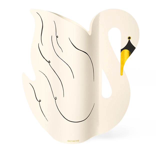 Vase en papier waterproof Cygne