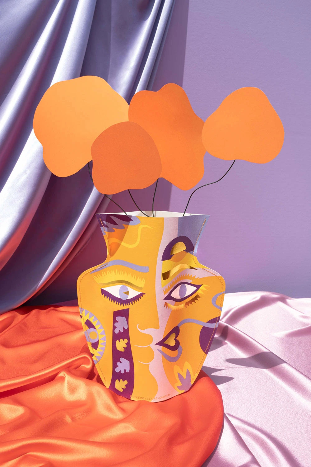 Vase en papier waterproof Oranjo