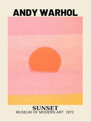 Affiche Sunset Andy Warhol 1972 sur toile
