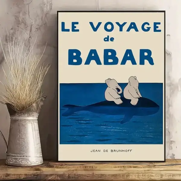 Affiche en Toile "Le voyage de Babar"